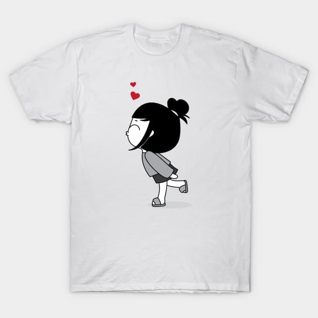 Kisses T-Shirt by Anjali_Comics